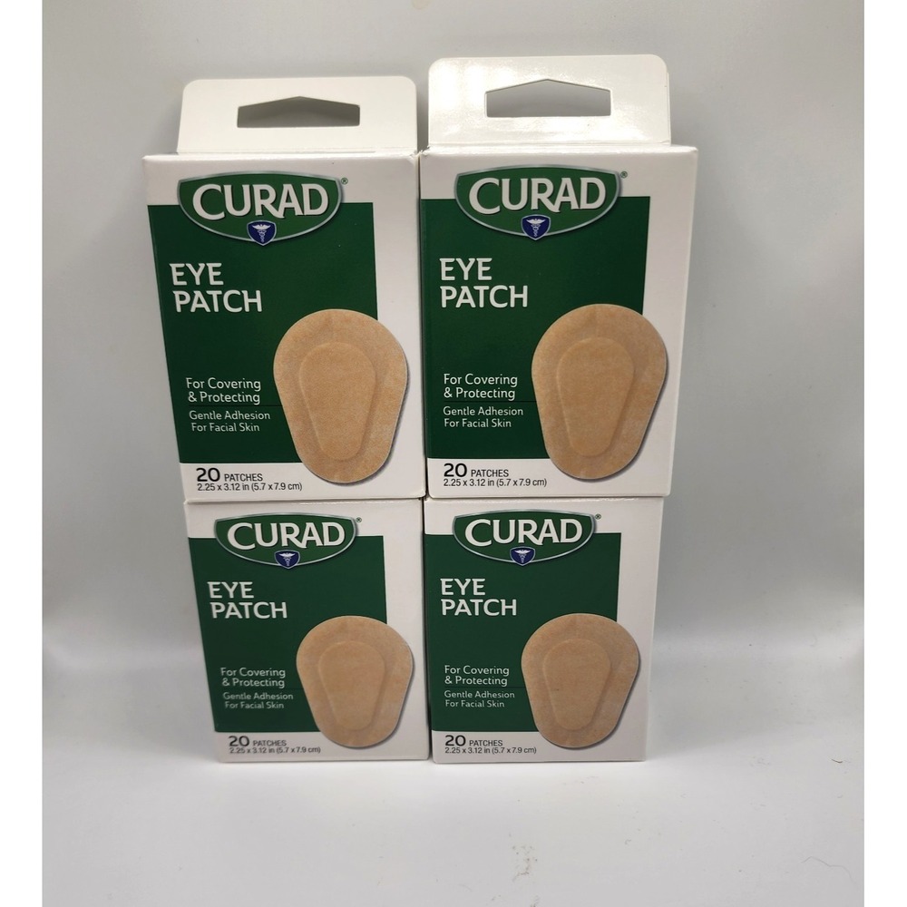 Cured Eye Patch Covering & Protecing 20 Pk. Lot Of 4 Boxes